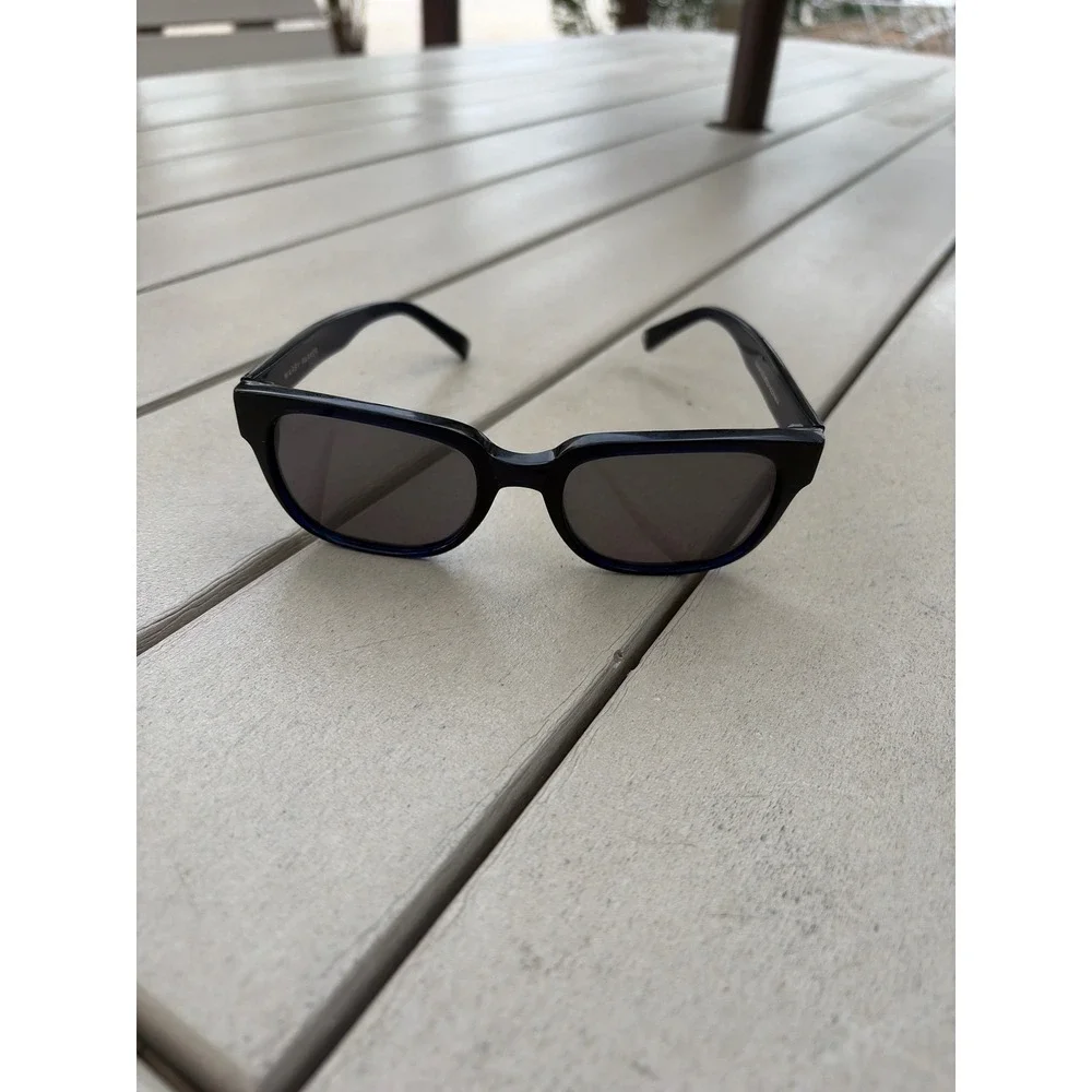Warby Parker Spencer 350 Sunglasses Navy Blue Square Frames 53-20-140